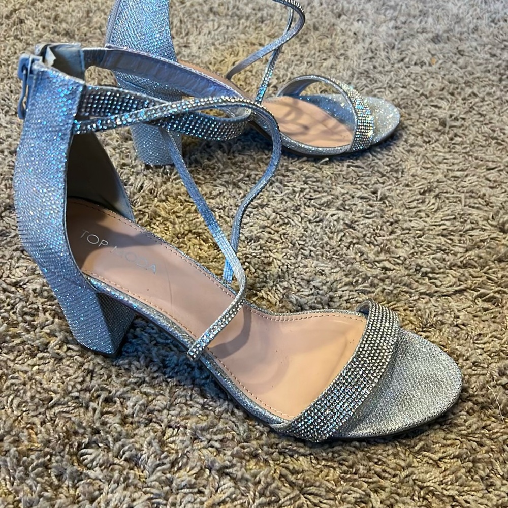 TOP Moda silver formal heels - Picture 4 of 5